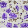 thumbnail image 4 of oneOone Organic Cotton Poplin Twill Fabric Leaves & Peony Floral Print Sewing Fabric BTY 42 Inches Wide, 4 of 4