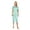 Green Bloom, variant on Pajamas For Women Capri Set Sleepwear Soft Pajamas Short Sleeve Pajama Sleepshirt With Capri Pants