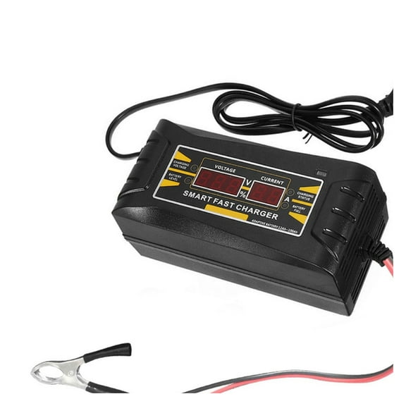 Fully Automatic Car Battery Charger 12V 6A Smart Fast Power Charging For Wet Dry Lead Acid Gel Battery LCD Display ,Instant Roadside Rescue