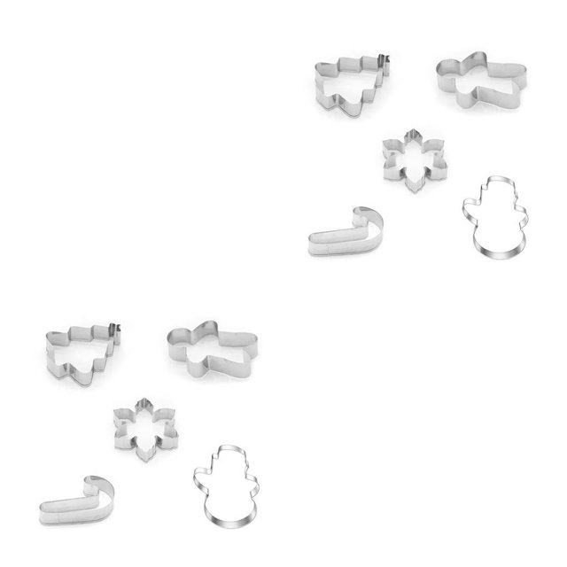 Bewildely Paquete de 5 moldes para repujado de galletas Sugarcraft, dulces, galletas, molde para fiestas, herramienta para hornear, panadería , Type1 NO1