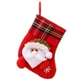 thumbnail image 3 of Festive Knitted Stocking Hangs For Holiday Mantle Ornament Traditional Xmas Celebration, 3 of 5
