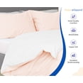 thumbnail image 2 of HNB Store 3pc Duvet Cover Set | 1000 TC Egyptian Cotton | Super King Size Duvet Cover with 2 Pillowcases | Peach | Reversible, 2 of 8