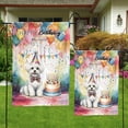 thumbnail image 4 of Happy Birthday to Maltese Kitten Party Balloons Cake Garden Flag 12x18in Double Sided Maltese Dog Lover Gifts Idea Outdoor Decor - 00027, 4 of 5
