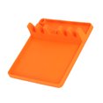 thumbnail image 3 of Soporte de almacenamiento de cuchara de silicona para reposapiés, 5 ranuras, organizador de rejilla para espátula de cocina, naranja Jumpingount HA005302-01, 3 of 7
