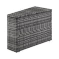 thumbnail image 3 of Catalina Outdoor Wicker Arm Table Gray, 3 of 9