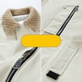 thumbnail image 5 of LMOIPLI Mens Thick Vintage Jacket Windproof Turndown Collar Winter Warm Zip Coat Casual Fashion Outdoor Outerwear with Pockets Beige XXL, 5 of 7
