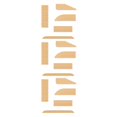 thumbnail image 4 of Kearding 4 unids/set rampa de umbral de Robot de vacío duradera sin desplazamiento rampas de barredora de umbral de elevación Beige amarillo Type1 NO1, 4 of 6