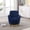 Blue, variant on Newest Luxury Accent Chair for Apartments, Swivel Velvet Barrel Chair with 360 Rotation and Silent Base, Black
