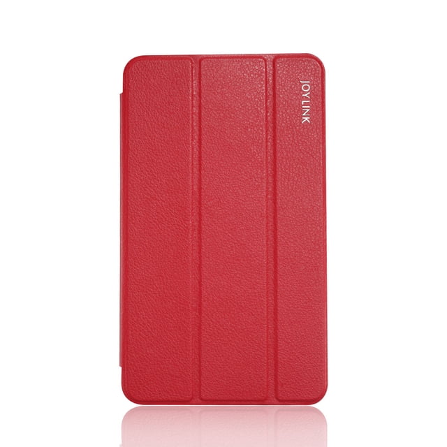 Pour Google Nexus 7 2ème 2013 Étui en Cuir PU Folio Pliant Housse de Protection pour Tablette Auto Sommeil Réveil Rouge