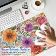thumbnail image 4 of Long Mouse Pads for Desk,Pioneer Flower Floral Print Pattern Desk Mats on Top Of Desks, Desk Mouse Pad Extra Large with 3mm Non-Slip Base and Stitched Edge for Gaming,Office,Work,Home 31.5"x15.7", 4 of 6
