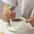 thumbnail image 3 of Coffee Teaspoon Carved Hand Polished Easy to Clean Long Handle Comfortable Grip Stirring Retro Faux Crystal Ice Cream Spoon, 3 of 7