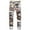 Khaki, variant on Luwomo Casual Jeans for Mens Ripped Trend Colour Floral Print Slim Fit Style Long Straight Leg High Waist Trousers with Pockets Relaxed Fit Denim Pants Khaki,32