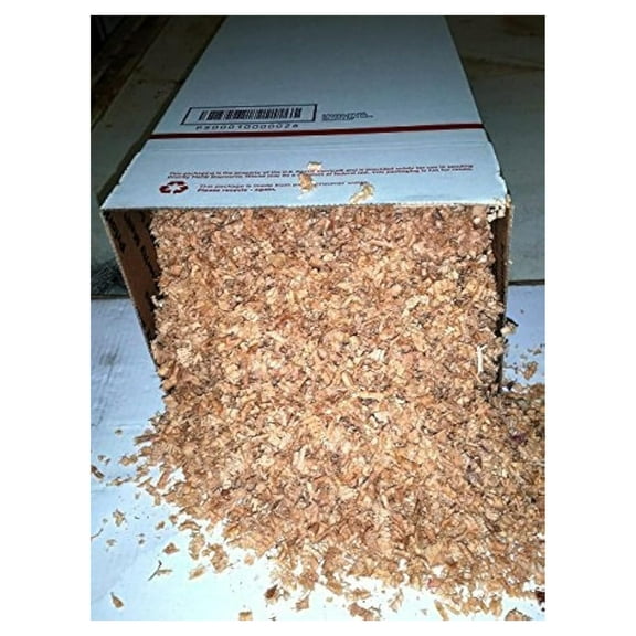 Red Oak Wood Shavings - 100% Natural Wood for Mushroom Growing, Beekeeping, & Compost - Full Box 12"x12"x8" / 13"x13"x7"