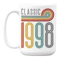 thumbnail image 1 of Vintage Classic 1998 feat. Rainbow Stripes, Birthday Coffee & Tea Mug Cup (15oz), 1 of 6