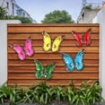 thumbnail image 3 of CHENGSI for Colorful Metal Butterfly Garden Decor - Outdoor Wall Art for Yard, Lawn, Patio - Rust-Resistant Handcrafted Sculpture - Indoor Home Decoration - 11cm x 9cm (4.33\" x 3.54\"), 3 of 7