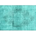 thumbnail image 1 of Ahgly Company Machine Washable Indoor Rectangle Persian Turquoise Blue Traditional Area Rugs, 5' x 7', 1 of 4