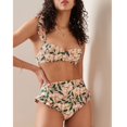 thumbnail image 4 of Generic 2025bikini New Mini Lotus Leaf Fresh Floral Beach Vacation Split Swimsuit Suit 2352, 4 of 8