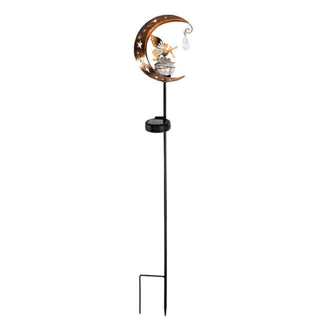 Luz De Tierra Moon Elves Ground Light Interruptor automático Solar Lawn Lamp Cartoon para Home Garden Ehuebsd Para estrenar