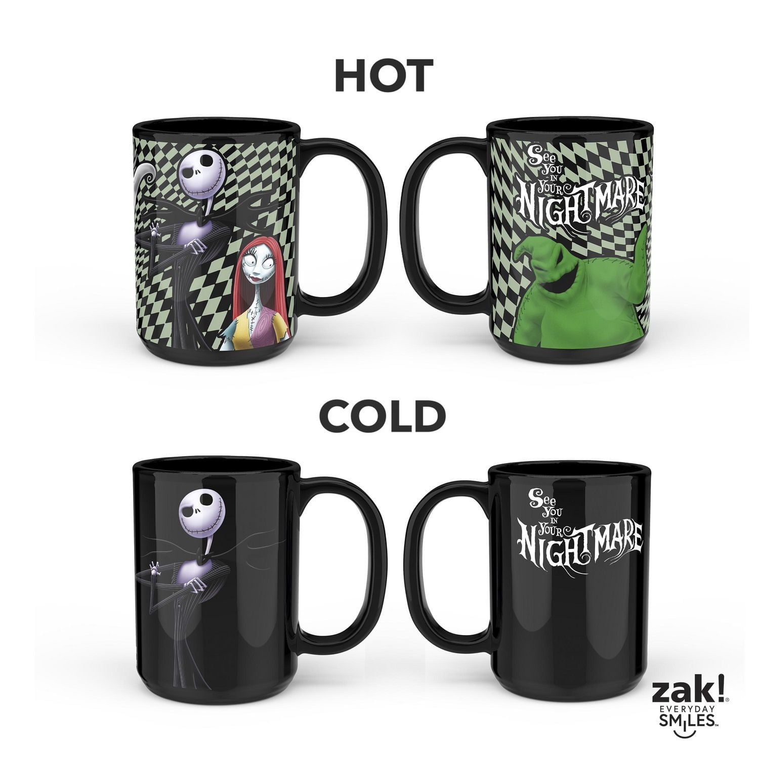Zak Designs The Nightmare Before Christmas 15oz Colour Change Mug