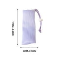 thumbnail image 3 of Soap Bubble Mesh Pouch Exfoliating Mesh Soap Saver Bag Bubble Foaming Nets Pocket with Drawstring for Facial Cleaning Body Shower Bath, 1pcs - Purple, 3 of 7