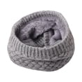 thumbnail image 2 of GROFRY Neck Warmer Knitted Cozy Plush Lining Stretchy Thickened Keep Warm Solid Color Autumn Winter Men Women Loop Circle Scarf for Outdoor, 2 of 8