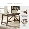thumbnail image 3 of Signature Design by Ashley Baldridge Home Office Desk, Rustic Brown, 60" Wood Writing Desk with 2 Drawers, 3 of 8