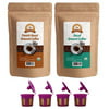 Alex's Acid-Free Organic Coffee - Fresh Ground Variety Pack (12oz)+ Reusable Single Serve K-Cups
