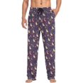 thumbnail image 4 of FREEAMG Watercolor Star Pumpkin Pajama Pants for Men, Men's Separate Bottoms, Comfortable Sleep Lounge Pj Pants, 4 of 7