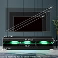 thumbnail image 6 of 57'' TV Stands for TVs up to 65" Home Dormitory High Gloss DIY Furniture Media LED Entertainment Center TV Console with LED Lights, 6 of 10
