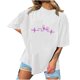 thumbnail image 1 of Camiseta informal de manga corta con cuello redondo y estampado para mujer Pompotops  hkajfhjk461483, 1 of 4