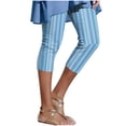 thumbnail image 2 of Mifsaly Women Capri Pants High Waisted Denim Capri Pant Slim Fit Stretchy Cropped Trousers Soft Comfortable Yoga Workout Summer Leggings XXXL, 2 of 7