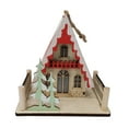 thumbnail image 1 of Glad Tiding Red Wood House Style  Ornament, 1 of 5