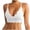 White, variant on Y-Sunset Women's Floral Lace Bralettes Deep V Triangle Plunge Wireless Bras Cami Strappy Unpadded Camisole Tops,S,