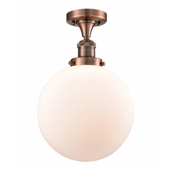 Innovations Lighting - Beacon - 1 Light Semi-Flush Mount In Industrial Style-13