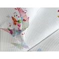 thumbnail image 4 of Ambesonne Music Quilted Bedspread Set 3 Pcs, Colorful Notes Butterfly, Queen Size, Multicolor, 4 of 5
