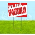 thumbnail image 1 of We Sell Sportswear (18" x 24") Yard Sign, Includes Metal Step Stake, 1 of 6