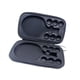 thumbnail image 4 of Bolsa de tenis de mesa Estuche para raquetas de tenis de mesa Bolsa de almacenamiento profesional práctica Funda para raqueta de pickleball para Gris con 2 bandejas, 4 of 8