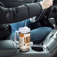 thumbnail image 4 of Yayeee 30oz Stainless Steel Tumbler with Straw and Handle Double-Wall Insulated Travel Water Bottle, Orange Fall Pumpkin, 4 of 8