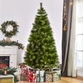 thumbnail image 2 of HOMCOM 7 FT Artificial Christmas Tree with Realistic Branch Tips Green, 2 of 10