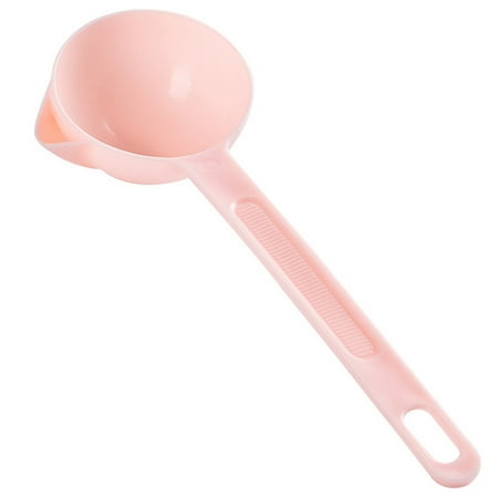 

3pcs Kitchen Grease Filter Scoop Soup Residue Strainer Spoon PP-make Oil Separation Spoon Colander Pink pink