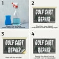 thumbnail image 5 of Golf Cart Repair Vinyl Decal 18 Inch x 24 Inch Weatherproof Heavy-Duty Adhesive Backing | Maintenance Services, Expert Repairs, Reliable Mechanics | Made in USA, 5 of 6