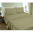 thumbnail image 6 of Royale Linen Striped Bed Sheet Set - Brushed Microfiber 1800 Bedding - 1 Fitted Sheet, 1 Flat Sheet, 2 Pillowcase - Wrinkle & Fade Resistant -4 Piece Damask Stripe Sheet Set (Stripe Sage Green, Full), 6 of 10