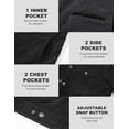 thumbnail image 5 of Men's New Corduroy Jacket, Lined Casual Loose Fit Trucker Coat with Multiple Colors Sizes S-XXL for Fall Winter, 5 of 12