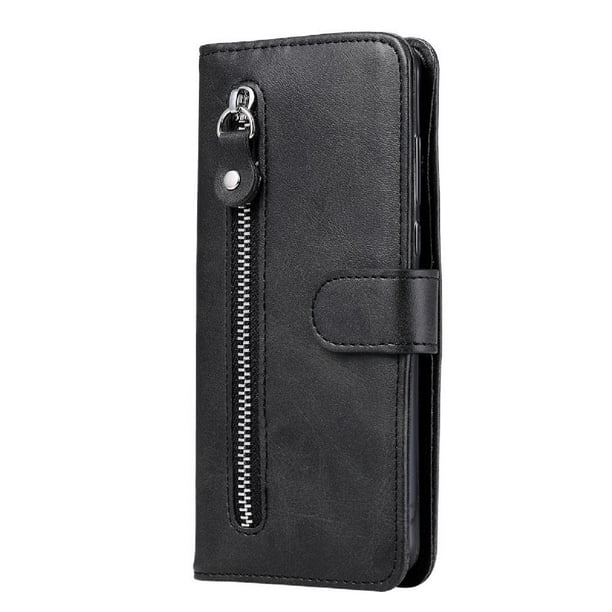 Estuche de Cuero PU con Cierre para Google Pixel 6 5G , Funda Protectora con Billetera y Correa