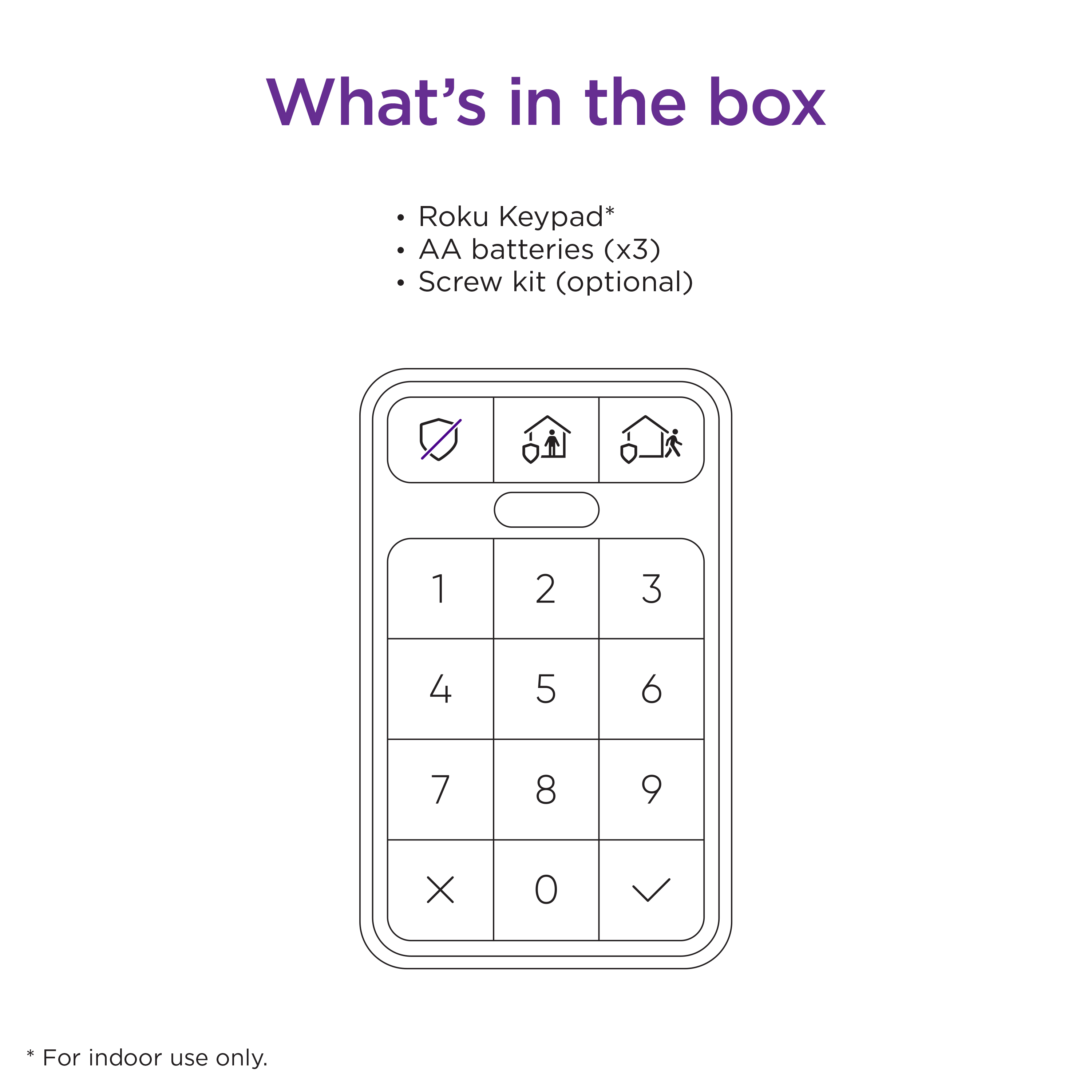 Xfinity Home Security Keypad