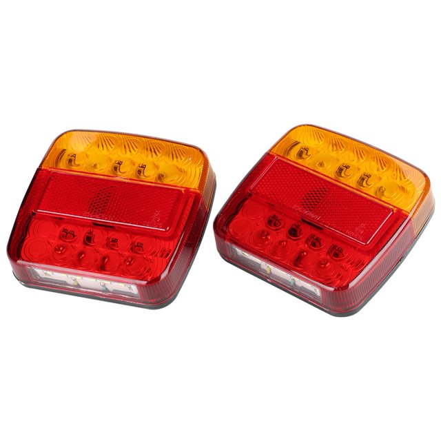 2 Uds 12V 20LED Luces Traseras De Dos Colores Para Remolque Truckred Cubierta De Lámpara Amarilla ANGGREK Otros