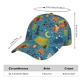 thumbnail image 5 of Kdxio Unisex Animals In Camping Pattern Baseball Cap Unisex Washed Classic Adjustable Hat, 5 of 5