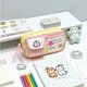 thumbnail image 4 of Estuche para lápices de tela no tejida – Estuche de papelería estilo coreano para bolígrafos y lápices, organizador compacto para la escuela, la oficina o los viajes | Bonito portalápices, 4 of 6