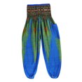 thumbnail image 5 of Pantalones s de harén con forma de para mujer, más pantalones de yoga bohemios hippie con bolsillos, talla inconfundible Azul Salvador Dali Pantalones sueltos de harén con bolsillos, 5 of 5