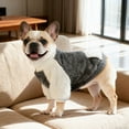 thumbnail image 3 of NAMSAN Dog Sweater Soft Warm Pullover for Small Dog, Puppy, Grey, 3 of 8